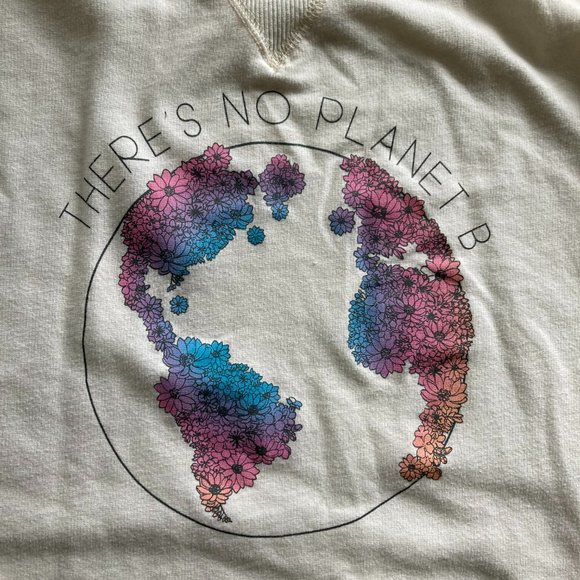 Fifth Sun There is No Planet B Size 2XL Environmentally Friendly Size 2X Sweatsh - Picture 4 of 10